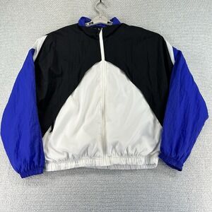 Vintage Nike Jacket Women XL 16-18 Colorblock Windbreaker Full Zip 90s Y2K Retro